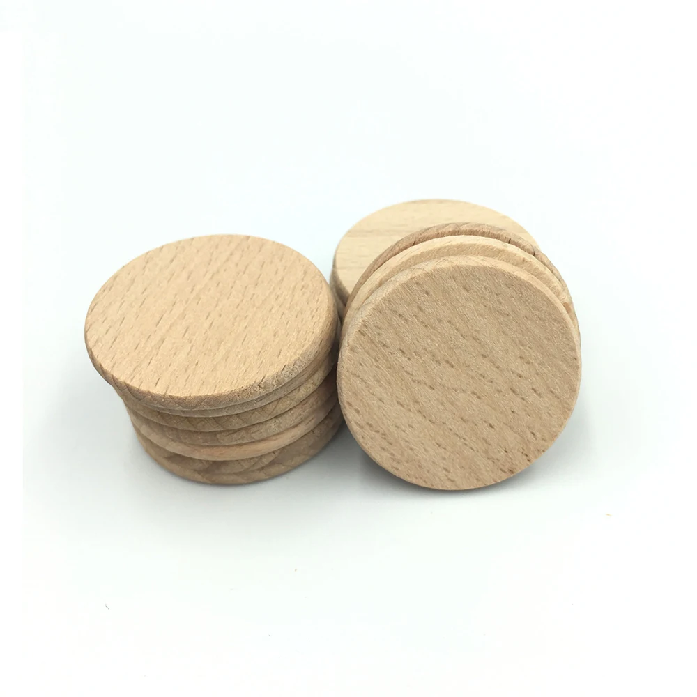 30 шт., 38 мм, 1,5 дюйма, кусочки натурального дерева, необработанные круглые деревянные монеты для проектов в области искусства и рукоделия, настольная игра, орнамент из кусочков