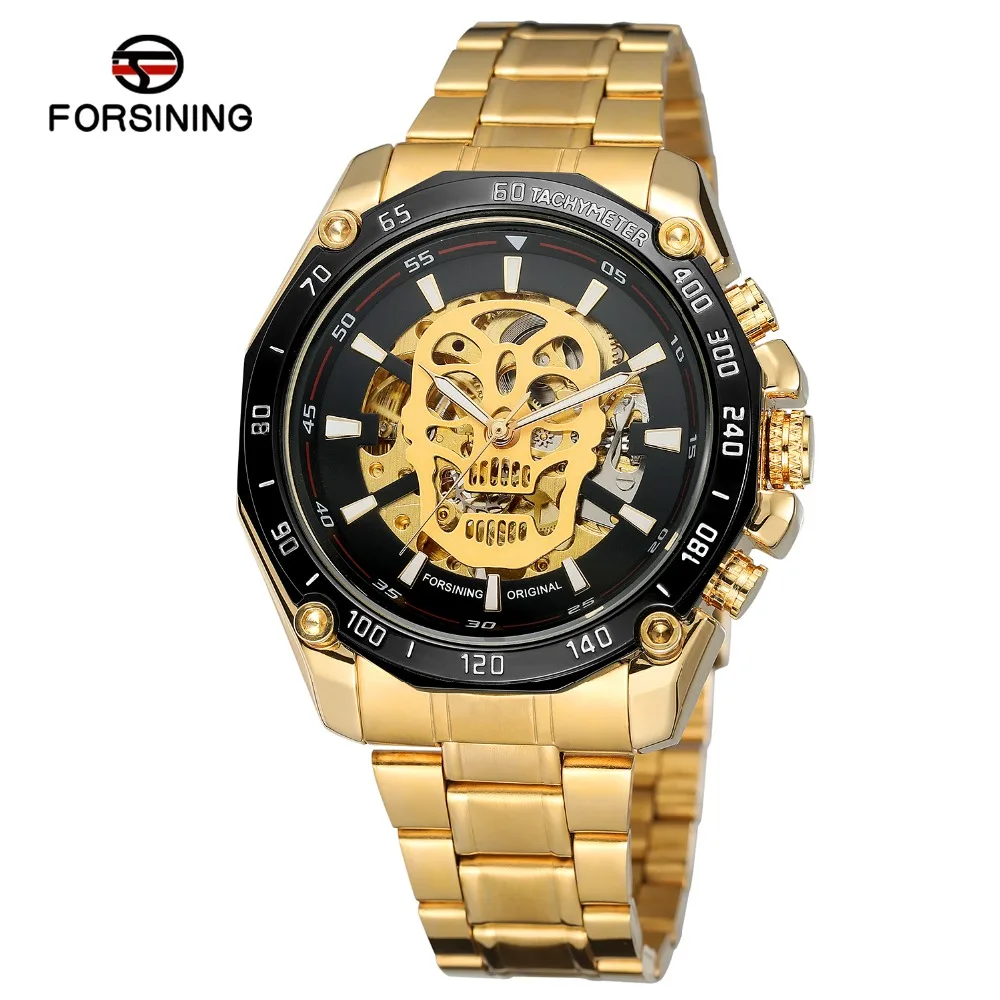 Forsining Men Best Skeleton Mechanical Watch Automatic Movement High