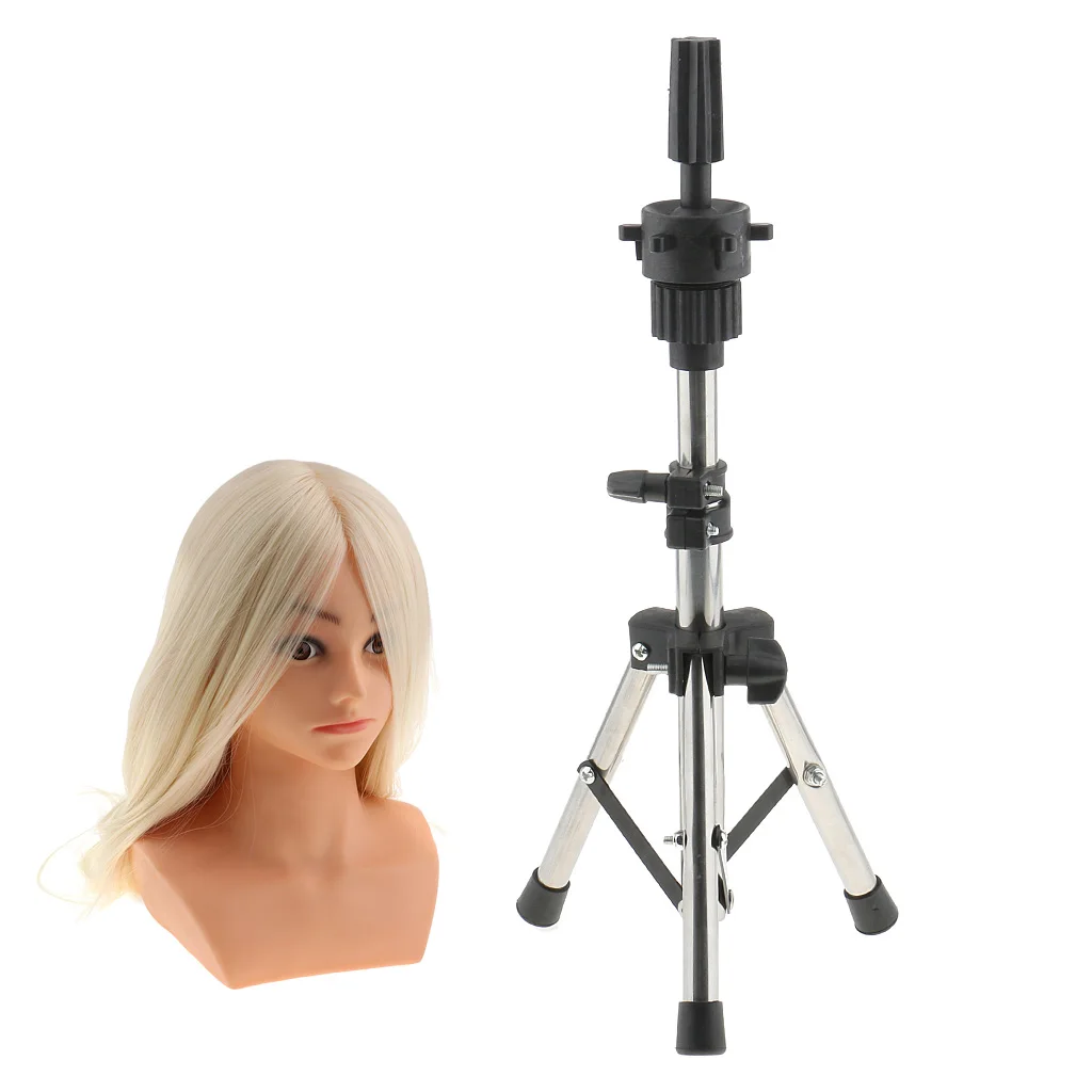 

Long Cosmetology Practice Training Mannequin Head for Hair Braiding Styling with Tripod Stand