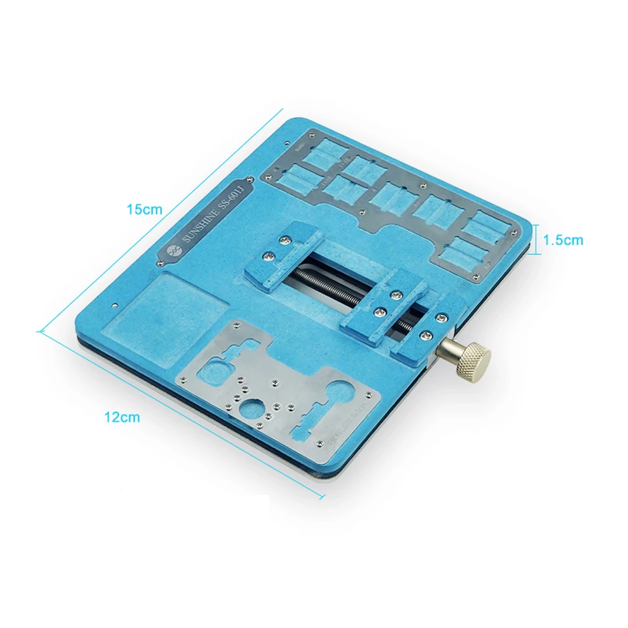 

Most powerful Mobile phone motherboard clamp S-601J fixture Chip Degumming Fingerprint Repair Main Board Chip Receiving a8-a12