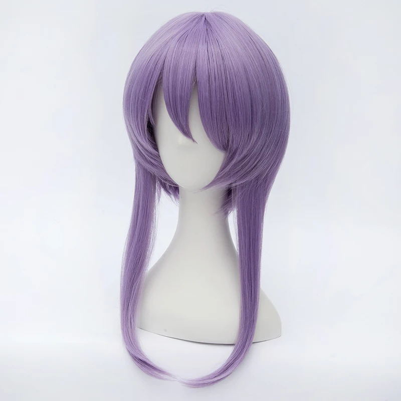 Серафим конца Hiiragi Shinoa парик светильник фиолетовый термостойкие синтетические волосы Perucas Косплей парик+ парик колпачок+ Бант Шпилька