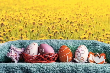 

HUAYI Easter Eggs Theme Art fabric Backdrops For Studio Newborn Photography Backgrounds D-5744