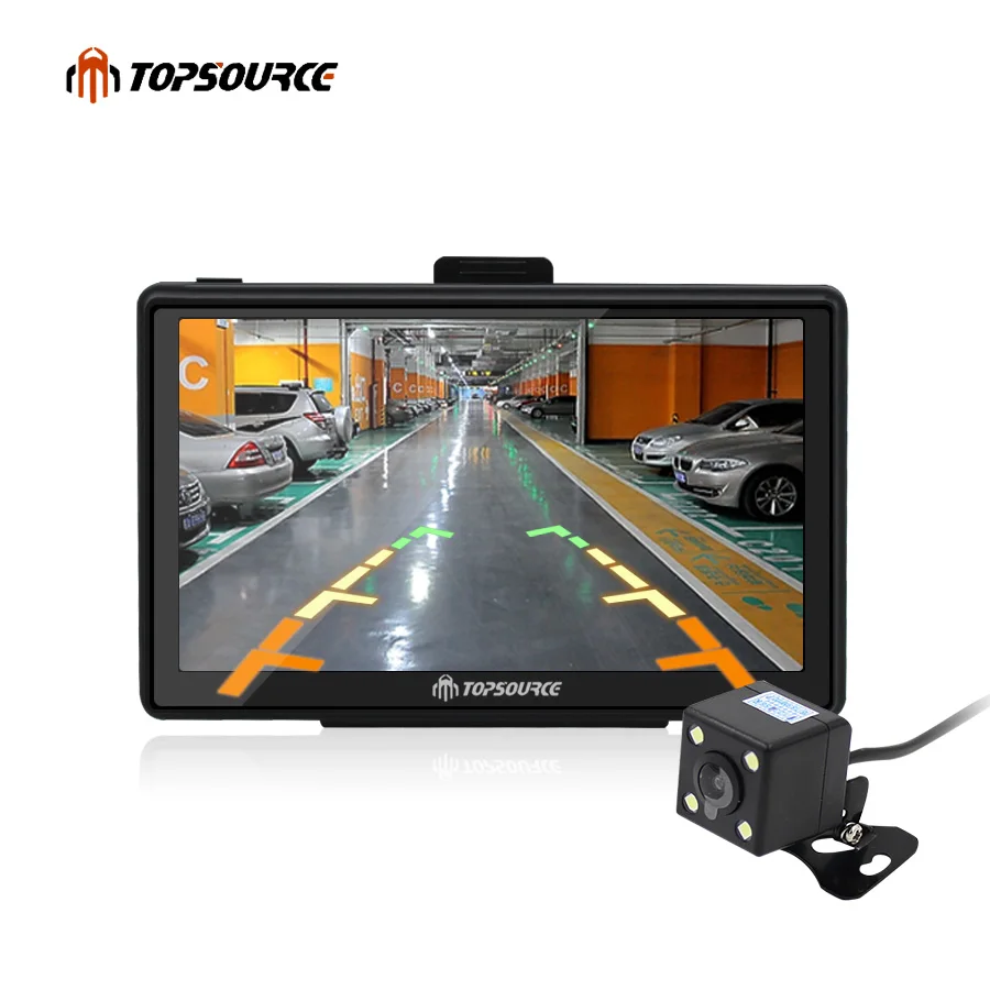 TOPSOURCE 7 дюймов HD Автомобильный GPS навигатор WinCE 6 0 FM 8 ГБ грузовик Sat Nav Бесплатная