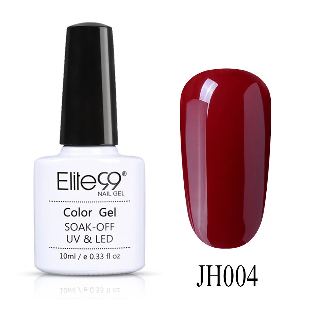 JH004 Elite99 10 мл синий Цветной Гель-лак для ногтей Полупостоянный Светодиодный УФ-Гель-лак для дизайна ногтей отмачиваемый Гель-лак для ногтей - Цвет: JH004