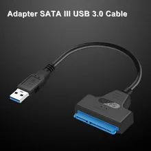 Горячая Распродажа USB 3,0 на SATA 22 Pin 2,5 дюймов жесткий диск драйвер SSD кабель адаптер Супер Скоростной конвертер HY99 NO23