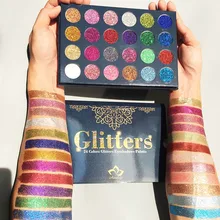 AURELIFE 24 цвета прессованные блестящие тени для век Алмазная Радуга макияж Косметические Тени для век магнит Палетт яркая пудра изюминка