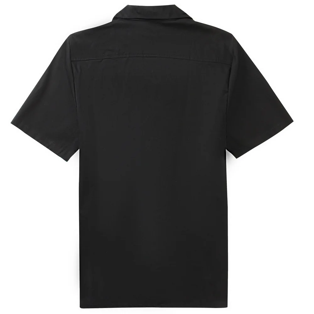 Rockabilly Shirt Male Big Size Blouse Men Dress with Poket Shirt Short Sleeve Men's Designer Mosaic Shirts Button-Down Dress (5)