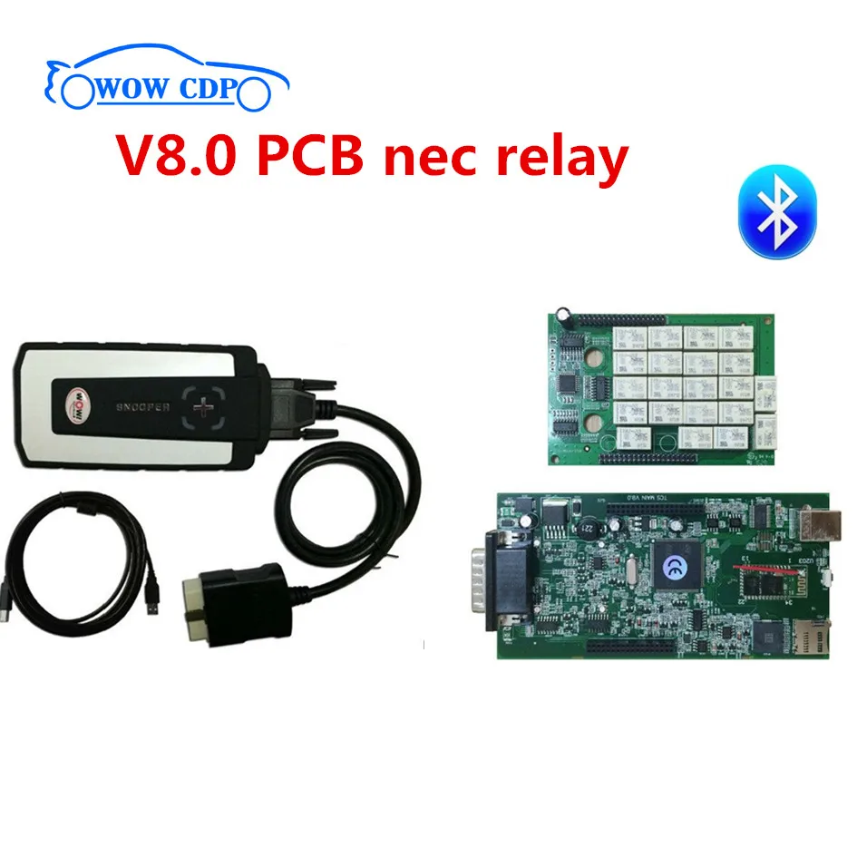 

2018 released with BLUETOOTH can choose WOW cdp snooper with keygen wow full case VD tcs cdp pro 3.0 pcb board can choose