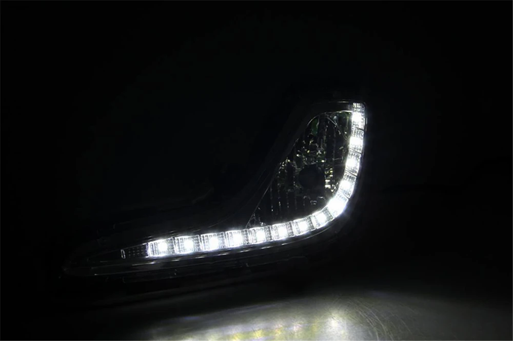 CSCSNL 1 комплект светодиодный DRL дневные ходовые огни 12 В abs противотуманная фара для автомобиля-Стайлинг для hyundai Accent solaris 2010 2011 2012 2013