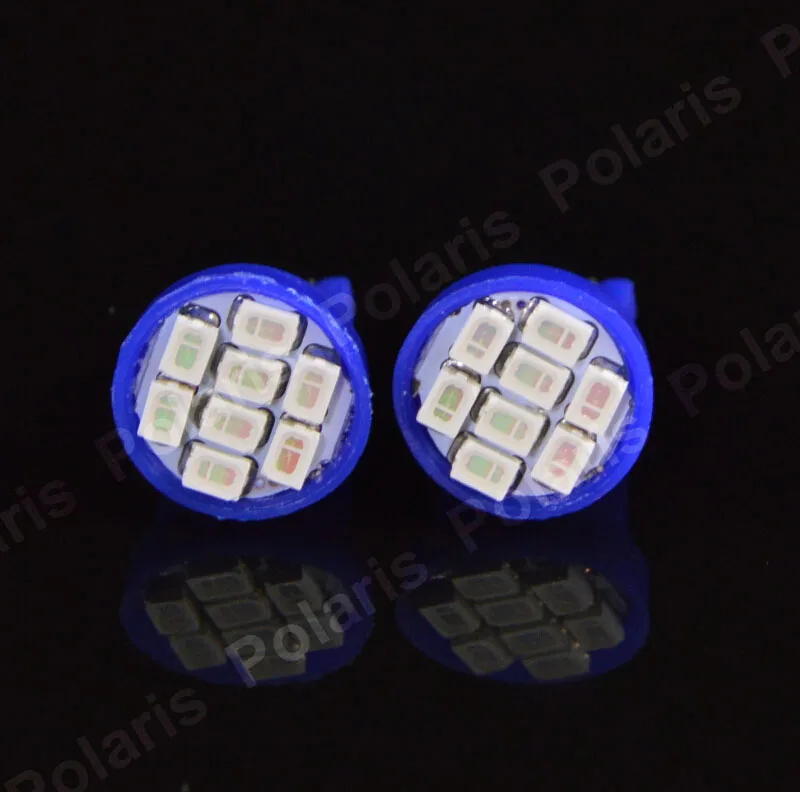 100 шт.; ; детское нижнее белье Белый T10 1206 3020 8 Smd 8smd 8led 194 168 192 W5W Клин для чтения настольная лампа внутреннего освещения AC/DC 12 V