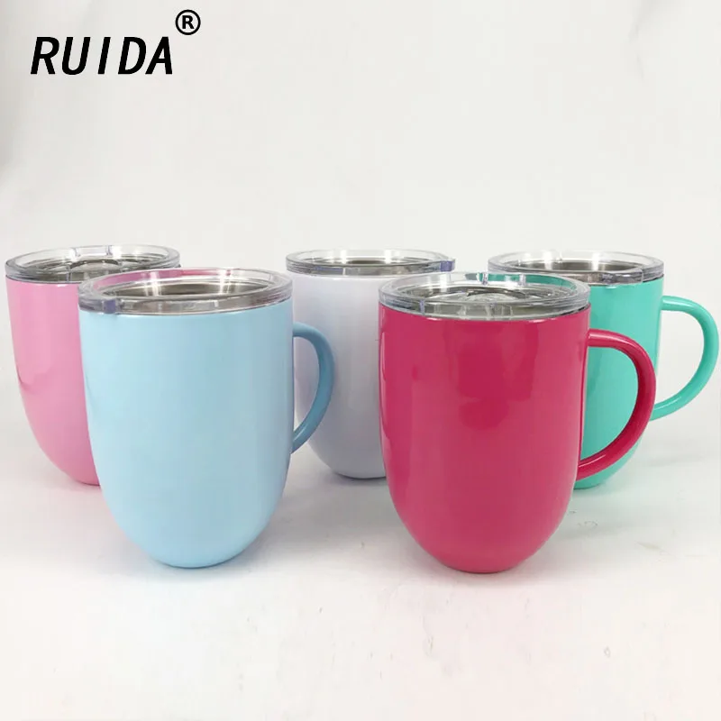 

12oz / 350ml Stainless Steel Mug Coffee Beer Cup Double Wall Water Mug Traveling Outdoor Camping Sports Mugs For Home Bar WL023