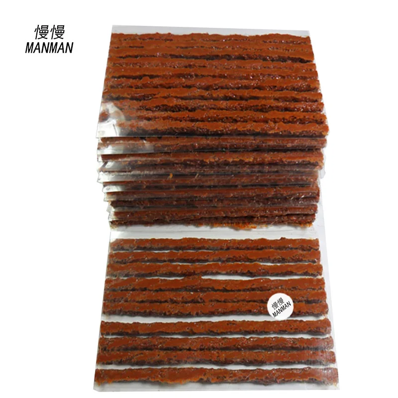Prix pour 100 pcs/4mm * 100mm/Réparation De Pneus En Caoutchouc Bandes/De Réparation De Pneus Outils/en caoutchouc bandes de réparation de pneus Prix pour 100 pcs/4mm * 100mm/Réparation De Pneus En Caoutchouc Bandes/De Réparation De Pneus Outils/en caoutchouc bandes de réparation de pneus