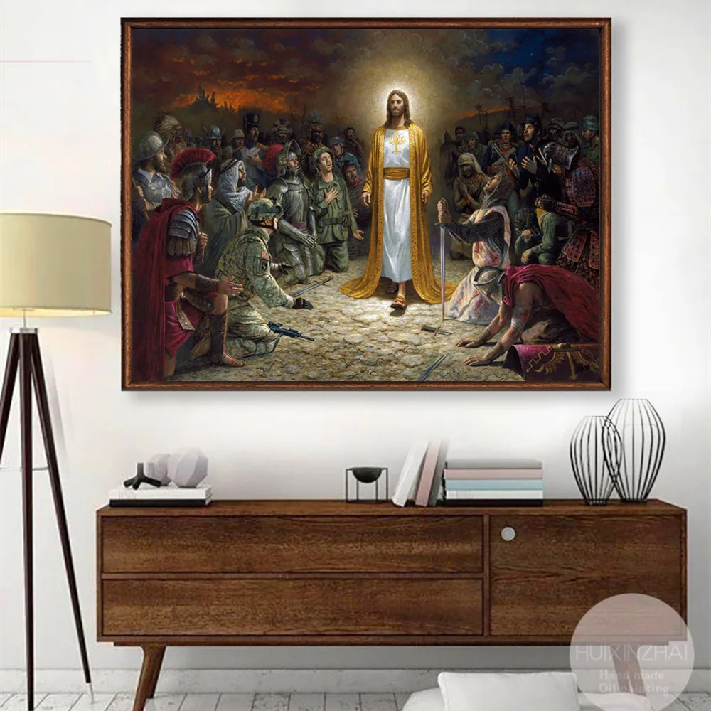 Иисус Христос спасательный мир плакаты и принты холст Художественная декоративная стена картины для гостиной домашний Декор Картина без рамы