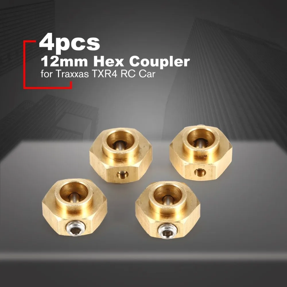 

4pcs 12mm Hex Coupler Tyre Extended 5mm Adapter for Traxxas TXR4 Rc4wd RC Crawler Monster Car Spare Parts Accessories