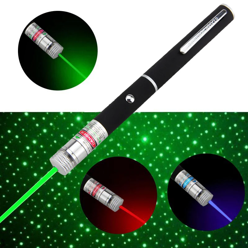 Мощная лазерная указка красный/зеленый/фиолетовый цвет звездное лазерная ручка лазерный луч света 1 МВт Lazer 532nm