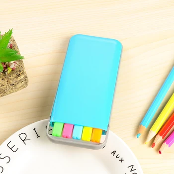 

5 pcs/box Cute Box Candy Colors Mini Art Marker Pens Set Kids Painting Drawing Highlighter School Office Stationery Supplies