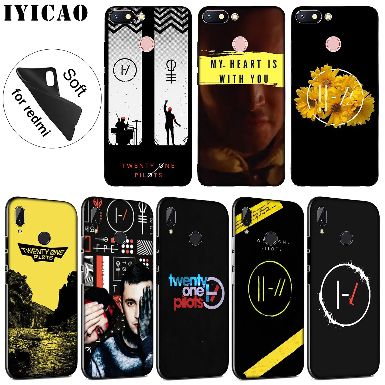 IYICAO Twenty One Pilots 21 Мягкий силиконовый чехол для телефона Xiaomi Redmi K20 8A 7A 6A 5A S2 4X 4A GO