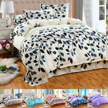 4 шт. набор пододеяльников модные Семейные роскошные наборы постельных принадлежностей плоские простыни постельные принадлежности льняные наволочки, без наполнителя набор постельного белья