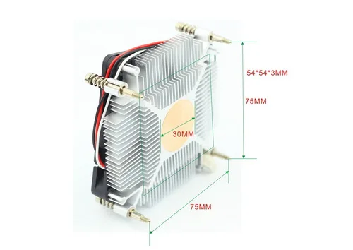 HCIPC P300-1 HCFU1 охлаждающий вентилятор и радиаторы, кулер для процессора, LGA115X 1U тонкий Медный сердечник Sever кулер для процессора, алюминиевый+ медный сердечник
