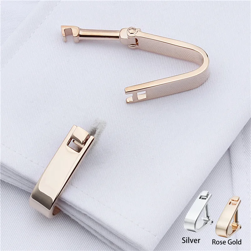 

Brand New Arrival Men Jewelry Rhodium Plated Plain Metal Triangle Pattern Charming Unique Shirt Cuff links