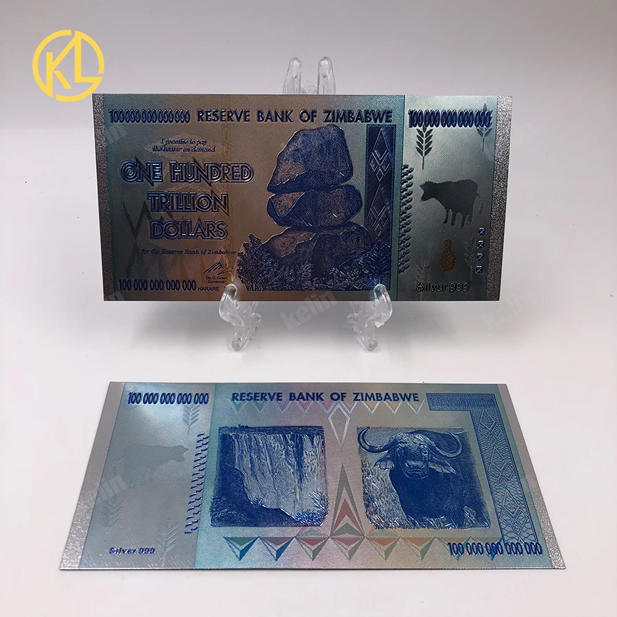 One Bicentillion Dollars Zimbabwe Gold Banknote for President Robert G. Mugabe souvenir and collection gifts