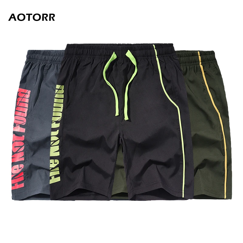 Мужские шорты быстросохнущие летние пляжные повседневные мужские однотонные шорты новые модные мужские короткие спортивные штаны дышащие европейские размеры