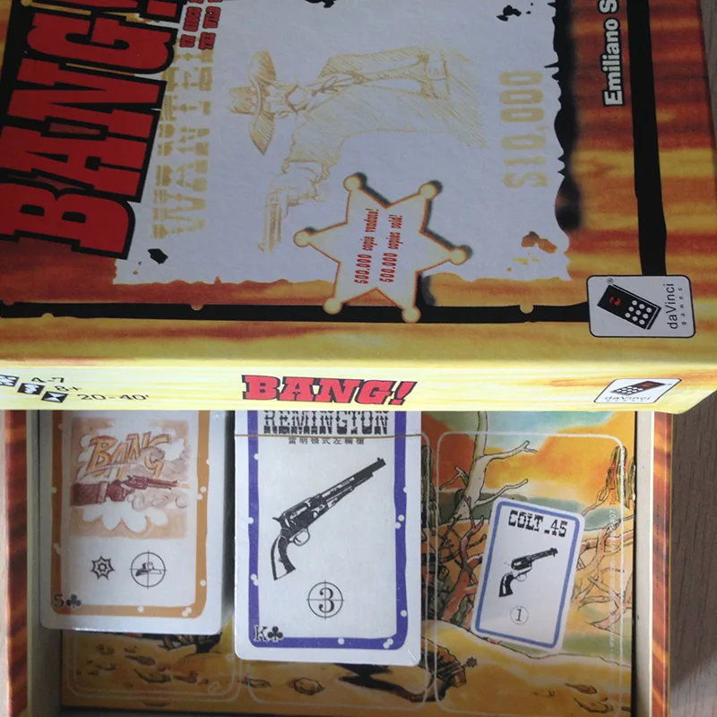 Bang Board Game Paper Card 5-7 Players Game Chinese Version Family Board Game Easy Play