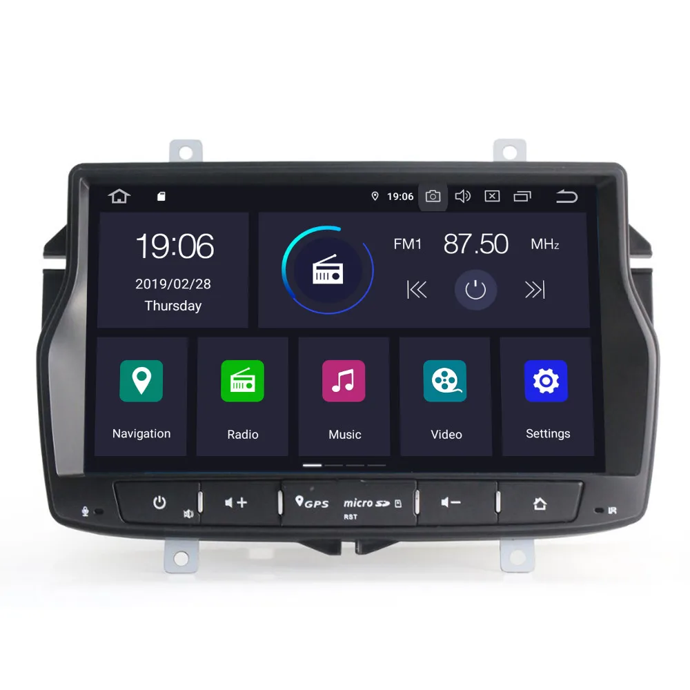 

COIKA 8" Quad Core Android 9.0 System Car DVD Player Stereo For Lada Vesta GPS Navi Receiver 2+16G RAM 4K Video SWC OBD DVR BT