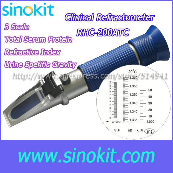 

Free Shipping Total Serum Protein Clinical Refractometer Blue Grip RHC-200ATC
