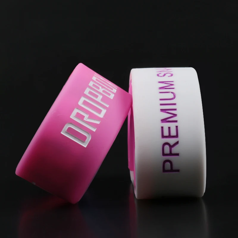 1 Piece Wide Size Personalized Silicone Wristbands Custom Rubber silicone bands for events