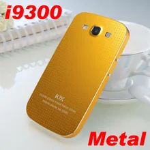 For Samsung Galaxy S3 i9300 Real metal battery cover Original brand steel Aluminium back case fashion border 2014 new 10 color