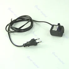 EU Plug AC 220V 3W Submersible Water Pump Aquarium Fountain Air Fish Pond Tank at 505mix 28w submersible water pump black eu plug