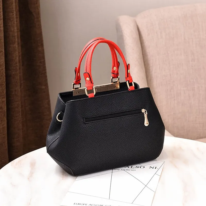 Fashion Stitching Handbag For Women Leather Crossbody Bags Female Messenger Shoulder Tote Lady Purse Bolsa Sac A Main SS7242 (3)