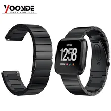 Для Fitbit Versa часы полосы металла Нержавеющая сталь браслет ремешок для Fitbit Versa Smartwatch Браслет