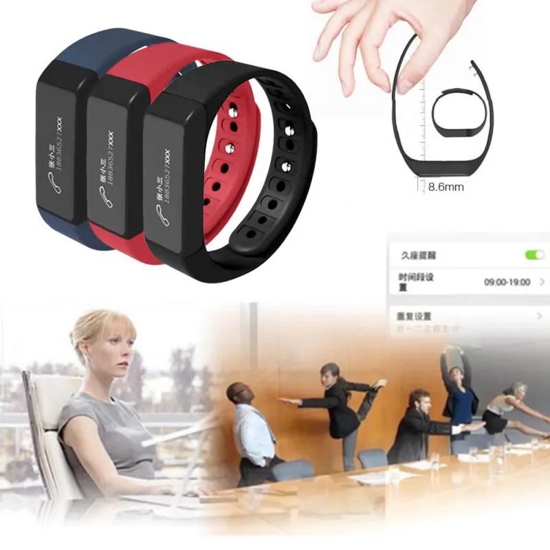 For I5 Plus Smart Bracelet Bluetooth 4 0 Screen Fitness Tracker Health Wristband Sleep Monitor Smart