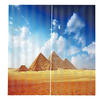 

Customize desert Blackout 3D Window Curtains For Living Room Sound proof Curtain Modern Curtains For Bedroom