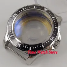 44 мм черный керамический Безель 316L нержавеющей стальной корпус часов Калибр ETA 2836 DG2813 3804 MIOTA 8215 8205 821A движение C12