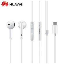 Оригинальные Классические наушники huawei CM33 usb type-C с микрофоном, стерео наушники-вкладыши для смартфонов huawei mate 10/mate 10 Pro