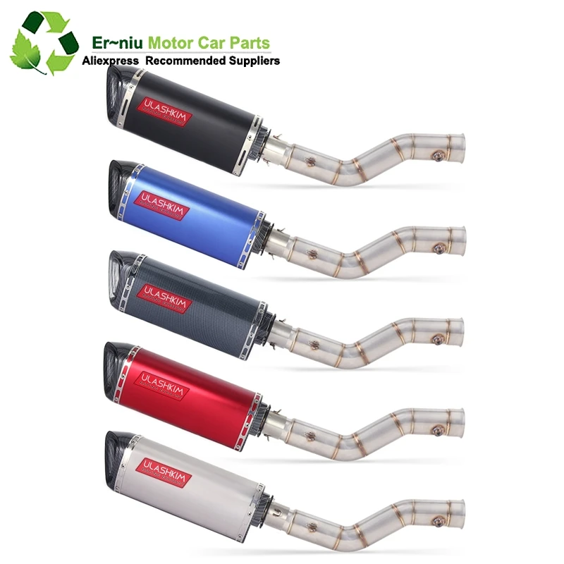 

Motorcycle Exhaust Muffler Escape Middle Link Contact Pipe Full System Slip On For yamaha YZF R1 1000 YZF1000 YZF-R1 2009~2015