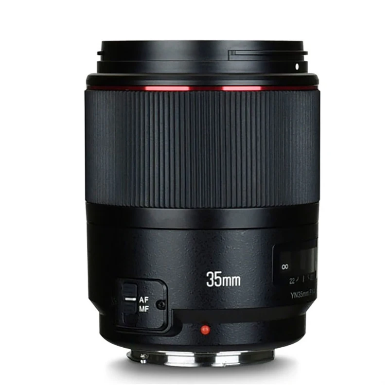 Широкоугольный объектив YONGNUO YN35mm F1.4 с полной оправой для камер Canon DSLR 70D 80D 5D3 MARK II 5D2