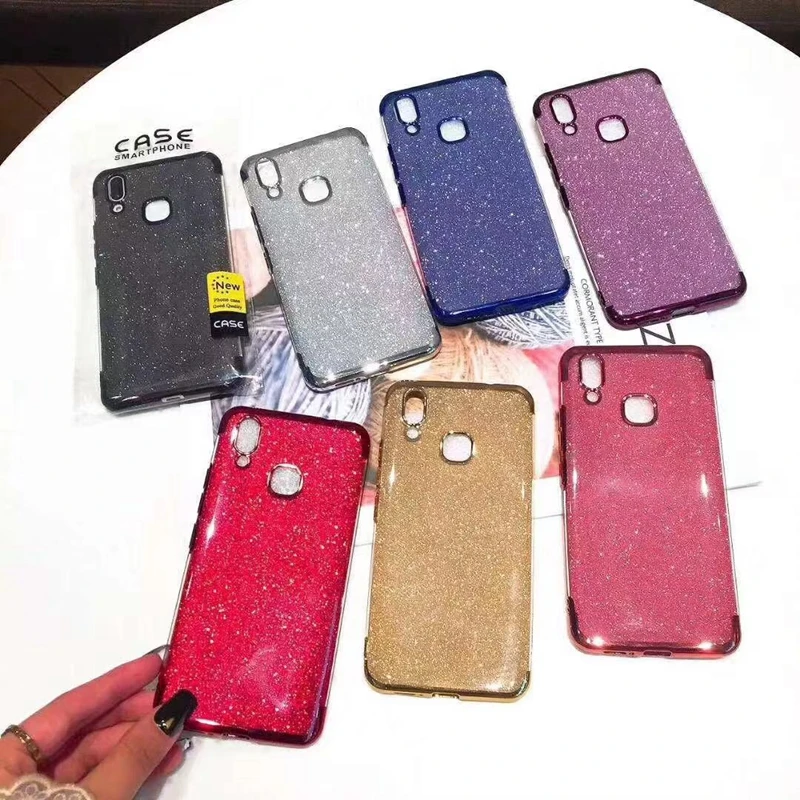 

Mobile phone case for samsung A6 A6+ A510 A710 A320 A520 A720 A8 A8+ Flash powder two in one mobile phone cases