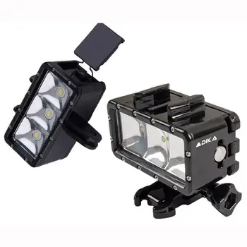 

3.7V 2.8W 3LED 300lm Waterproof 30M Depth of Water Submarine Light for Gopro Diving Light High Power Dimmable Underwater Light