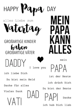 

German word Transparent Clear Silicone Stamp/Seal for DIY scrapbooking/photo album Decorative clear stamp G902