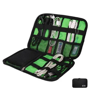 

Fashion Organizer System Kit Case Storage Bag Digital Gadget Devices USB Cable Earphone Pen Travel Insert Portable