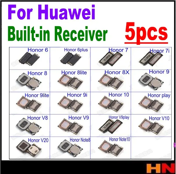 

5pcs earpiece Ear Speaker Built in receiver Replacement for Huawei honor 6 7 6plus 7i 8 lite 9 9i 10 V8 V9 V10 V20 High quality