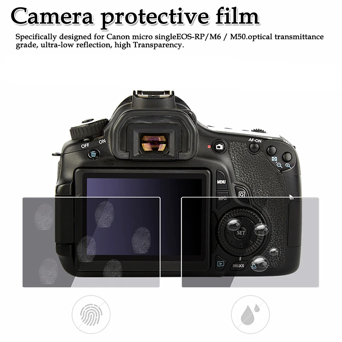Подходит для камеры Canon EOS-RP/M6/M50 жидкокристаллическая закаленная пленка полная защита экрана против отпечатков пальцев наклейки на экран