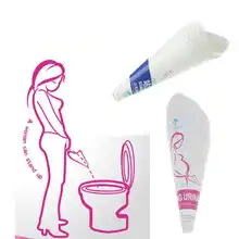 Funil urinário de papel descartável 10 pc/lote, dispositivo de urinação de papel portátil para mulheres, viagens e acampamento, ferramenta de vaso sanitário