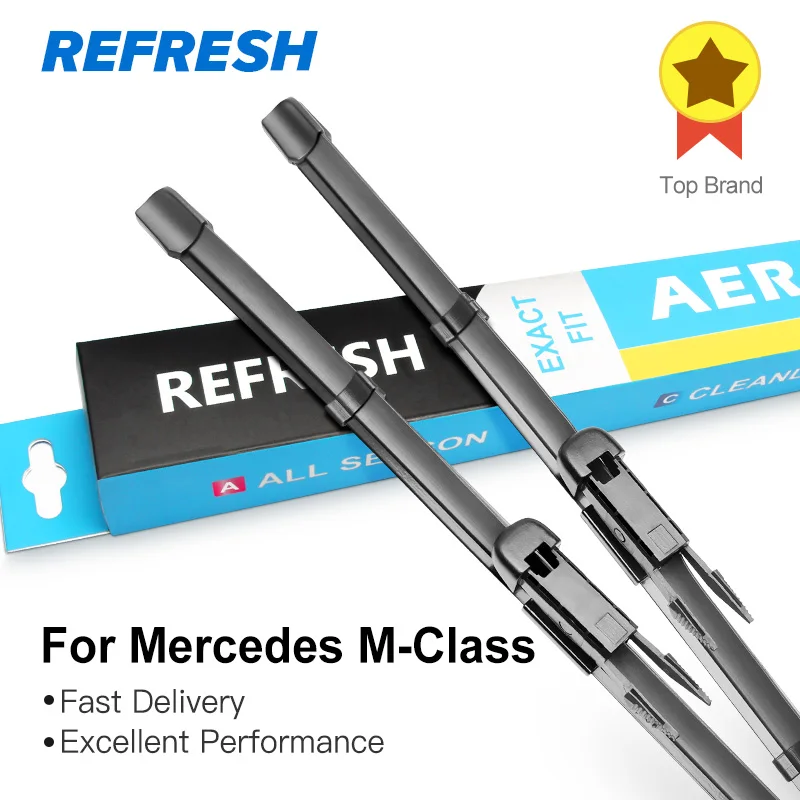 

REFRESH Wiper Blades for Mercedes Benz M Class W164 W166 ML 250 280 300 320 350 400 420 450 550 63 AMG CDI