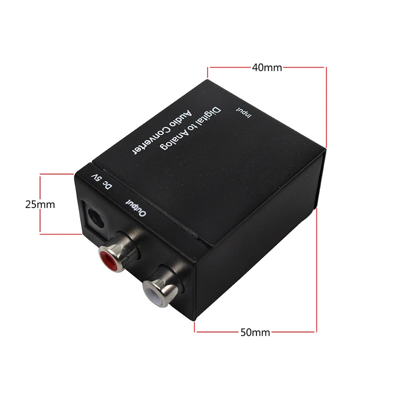 Dac Digital Decoder To Analog Audio Converter Box For Tv Adapter Jack 2*rca  Amplifier - Digital-to-analog Converter (dac) - AliExpress