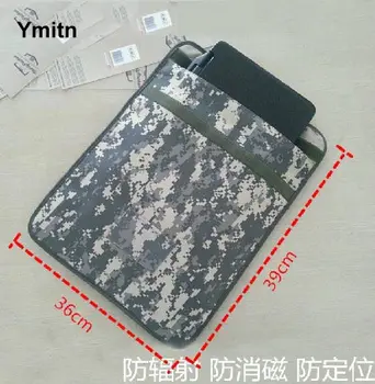 

36x39cm New Ymitn camouflage canvas Bags RF Signal Blocker Anti-Radiation Shield Case Pouch for Large phone / computer
